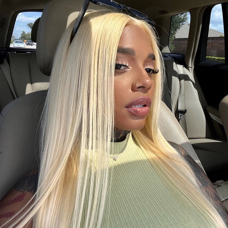 Minice 13x4 Lace Front Wig Straight Blonde 613 Human Hair Wigs For Women Cosplay Hair Pre Plucked