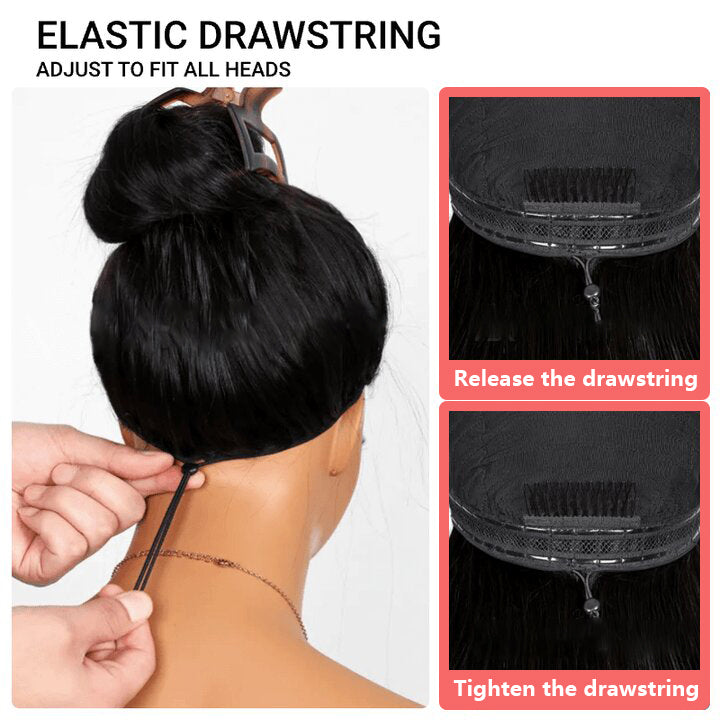 Flash Sale Yaki Straight Put On and Go Glueless Wig 6x4.5/13x4 Bye Bye Knots Pre-Cut Lace Light Kinky Straight