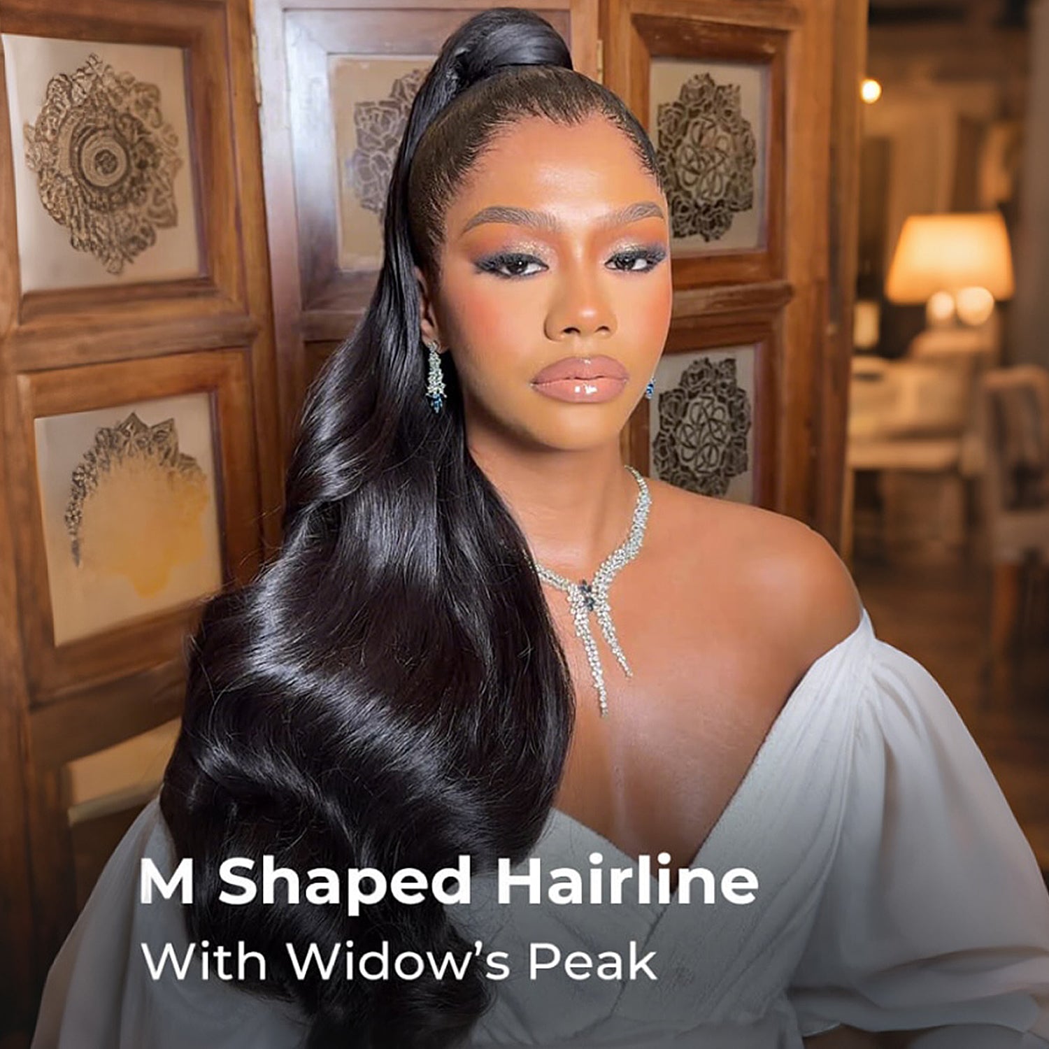 Upgraded M-Shaped Hairline 360 HD Lace Frontal Invisi Strap Wig Lagos Hairline Wigs Straight/Body Wave Human Hair