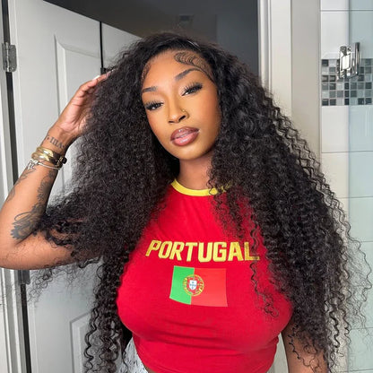 13X6 Deep Wave Lace Frontal Wigs Human Hair Natural Color Invisible HD Lace Wig Super Sale