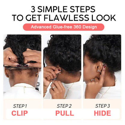 Minice Hair P4/27 highlight Invisible Strap 360 Lace drawstring Bleached Knot Pre-Cut Lace Optional