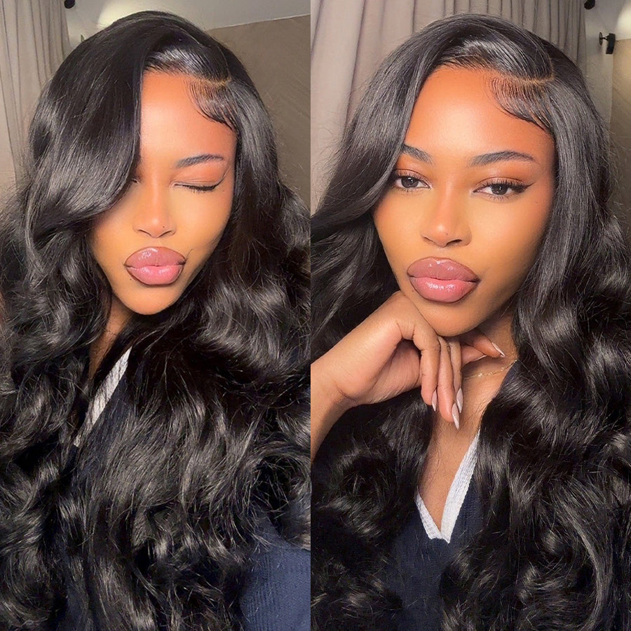 Minice Pre-Cut Lace Body Wave 6x4.6 Glueless HD Lace Wigs Body Wave Human Hair