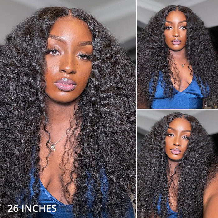 Minice 13x4 Lace Front Raw Indian Glueless Wig Natural Wave 300% Density Human Hair Wigs Pre Plucked