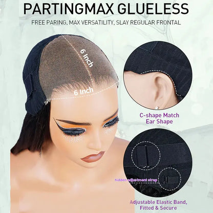 Ready To Go Pre-Cut Lace 6x6 Invisible Knot Glueless Deep Wave Wig