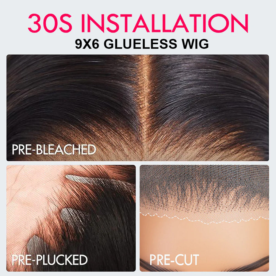 Deep Wave 9x6 Max Part HD Lace Glueless Wigs Human Hair Pre Plucked Wigs Super Sale