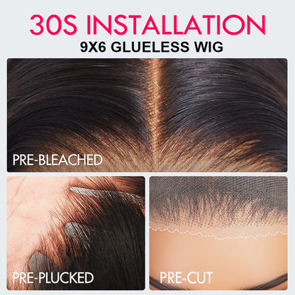 Deep Wave 9x6 Max Part HD Lace Glueless Wigs Human Hair Pre Plucked Wigs Super Sale