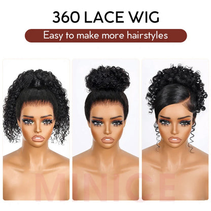 Invisible Strap 360 Lace Bleached Knot Pre-Cut Lace Optional