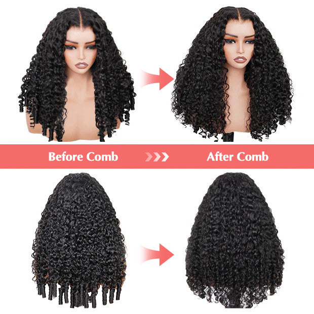 Minice Burmese Curly Glueless Wig Pre-cut 6X6 9x6 HD Lace Wear Go Wigs Bleached Knots With Drawstring