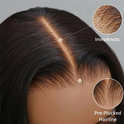 300% Ultra Dense Ready To Go Straight Bob 6X6 Invisible Knot Pre-Cut Lace Glueless Thick Wig