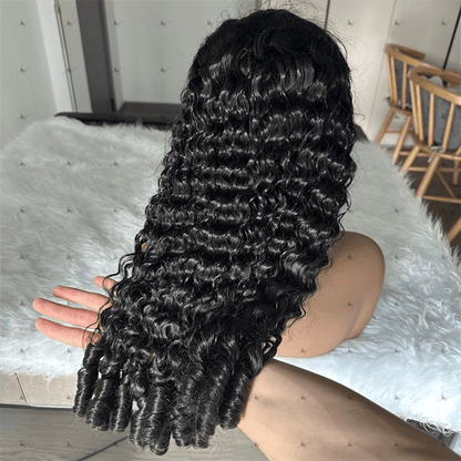 Burmese Curly 13X4/13X6 Lace Frontal Wigs with Spriral Curls HD Transparent Human Hair