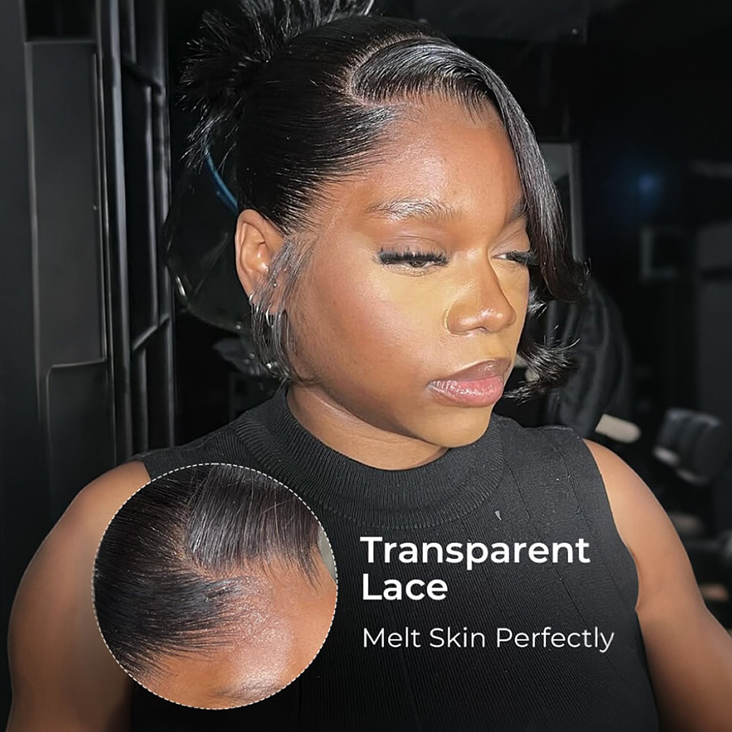 Upgraded M-Shaped Hairline 360 HD Lace Frontal Invisi Strap Wig Lagos Hairline Wigs Straight/Body Wave Human Hair