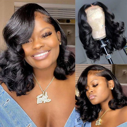Loose Body Wave Short Bob Wig Pre Plucked HD Lace Human Hair Wig Beginner Friendly Glueless Super Sale