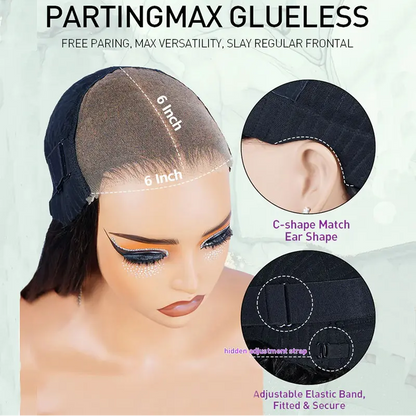 Minice Layered Cut 6x6 Glueless Lace Wig Butterfly Haircut Pre-plucked 100% Human Hair 50% OFF