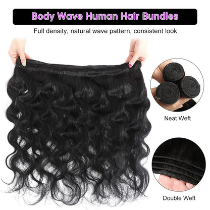 Brazilian Body Wave Hair 3 Bundles Human Hair Weave