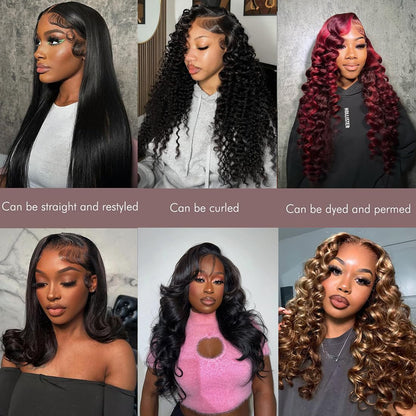 Loose Deep Wave Human Hair 3 Bundles Natural Black Color 100% Unprocessed Brazilian Virgin Hair