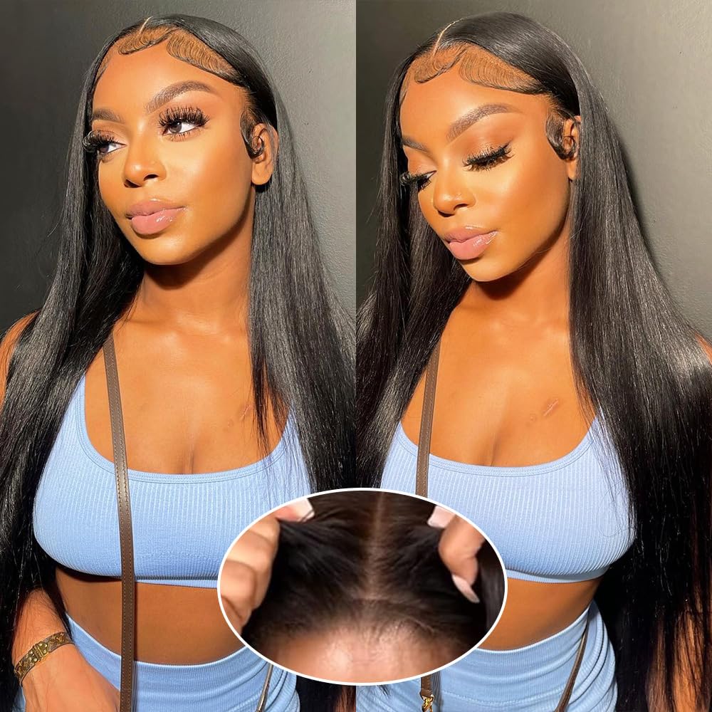 BOGO Pre Plucked Wear &amp; Go Glueless 4x6 HD Lace Straight Hair Wig