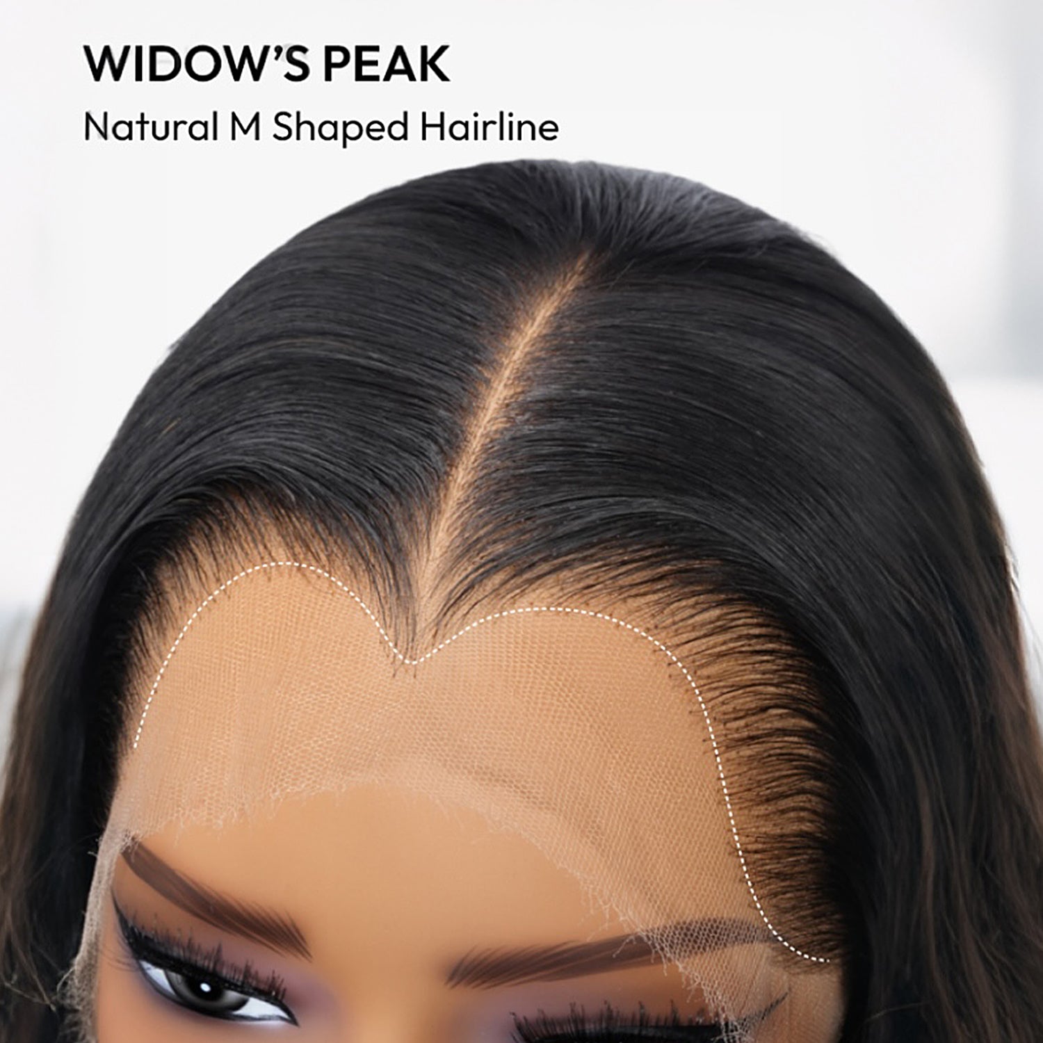 Upgraded M-Shaped Hairline 360 HD Lace Frontal Invisi Strap Wig Lagos Hairline Wigs Straight/Body Wave Human Hair