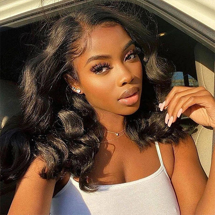 Loose Body Wave Short Bob Wig Pre Plucked HD Lace Human Hair Wig Beginner Friendly Glueless Super Sale