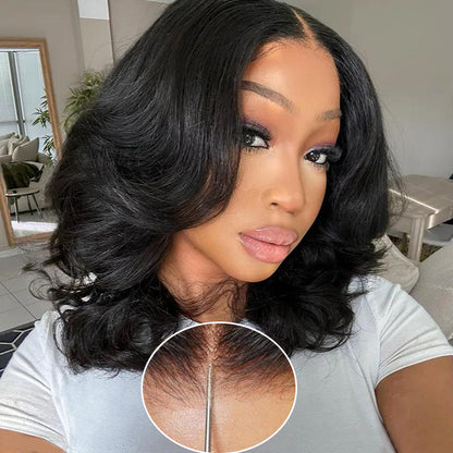 Loose Body Wave Short Bob Wig Pre Plucked HD Lace Human Hair Wig Beginner Friendly Glueless Super Sale
