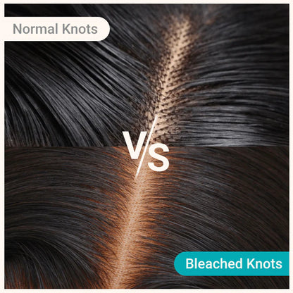 Minice Glueless Newborn Hairline Kinky Straight Invisi Strap Flexible Fit 360 Lace Front Glueless Wig With Bleached Knots