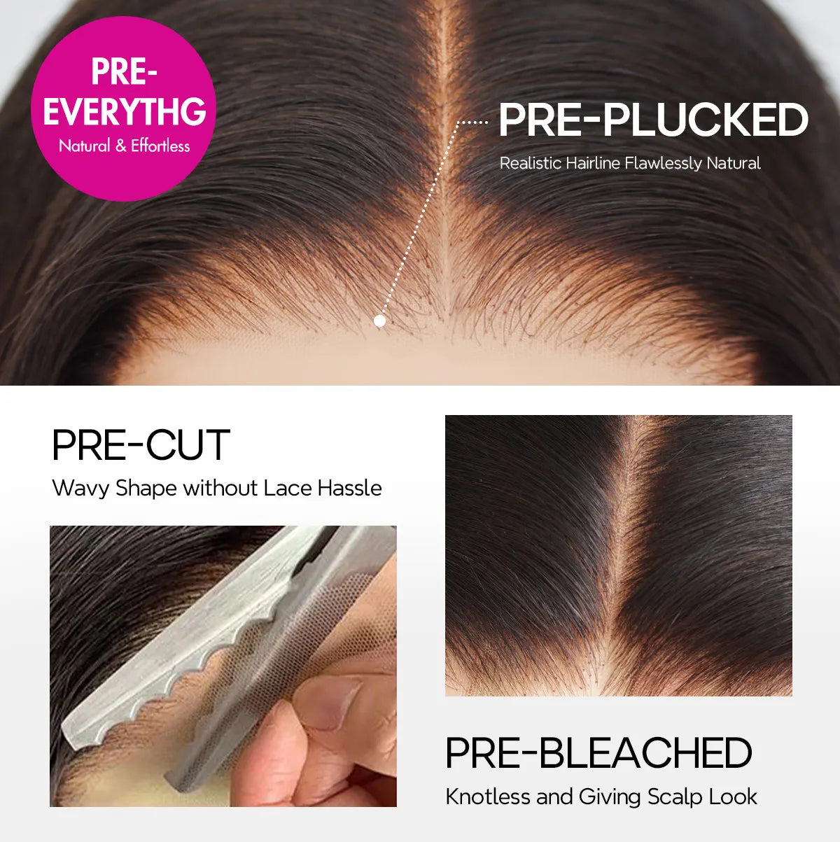 Ready Go Glueless Silky Straight 4X6 HD Lace Closure Human Hair Wigs Beginner Friendly Super Sale