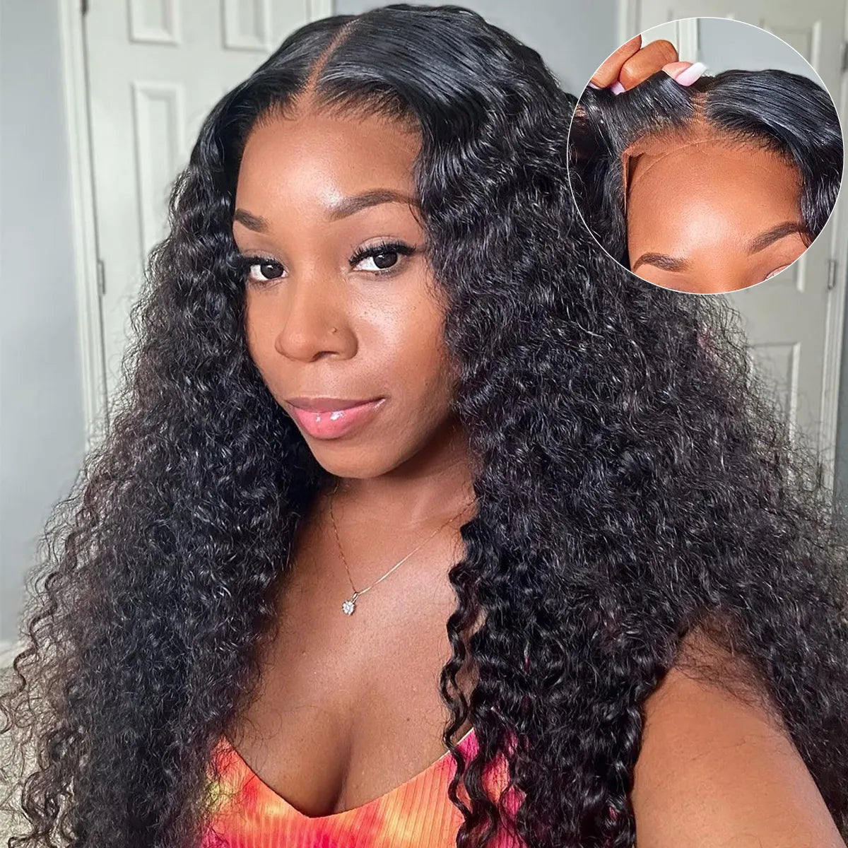 Deep Wave 9x6 Max Part HD Lace Glueless Wigs Human Hair Pre Plucked Wigs Super Sale