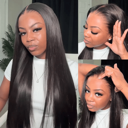 Ready Go Glueless Silky Straight 4X6 HD Lace Closure Human Hair Wigs Beginner Friendly Super Sale