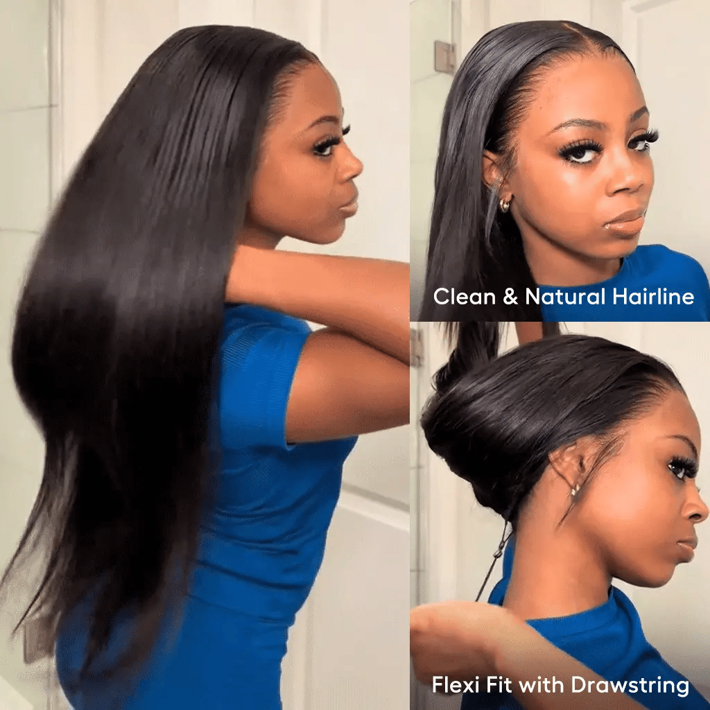 30&quot;=$198 Minice Bone Straight Lace Front Wig 100% Real Human Hair HD Transparent Lace For Women Pre Plucked Super Sale