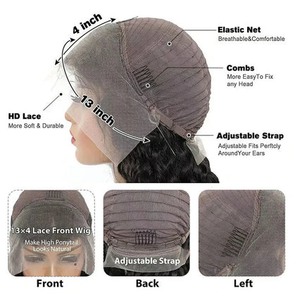 Short Bob Straight Wig 13x4 Transparent Lace Front 100% Human Hair Bob Wigs With Baby Hair Super Sale