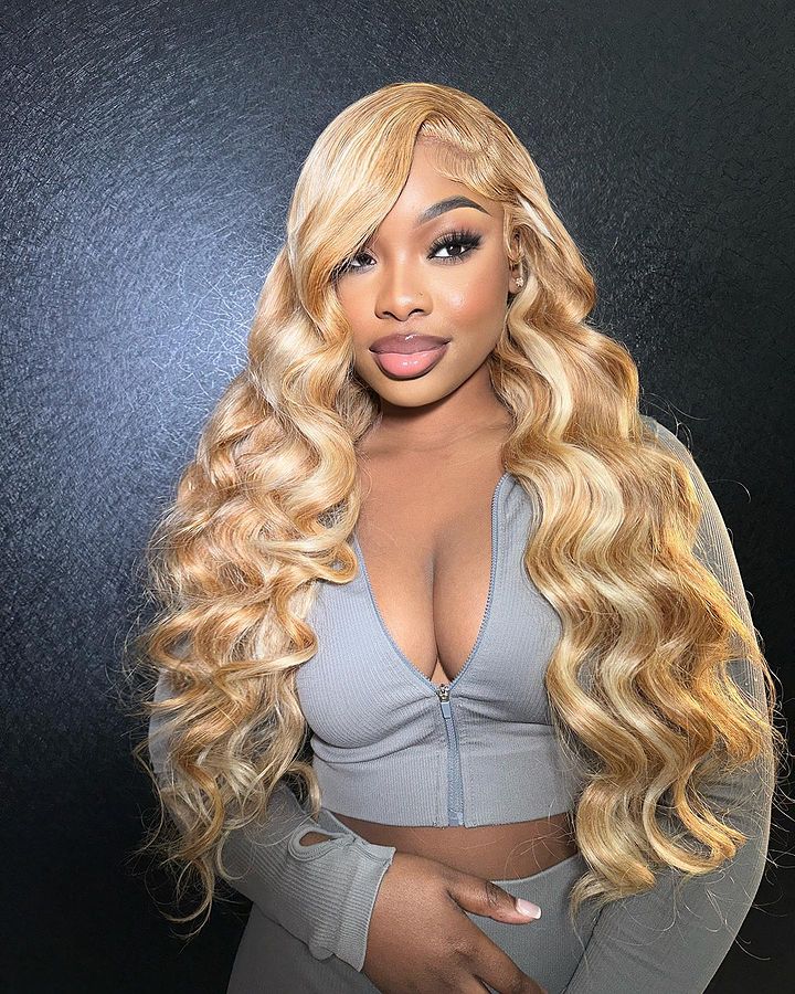 Minice Blonde 613 Body Wave 13x4 Pre-Bleached Pre-Plucked