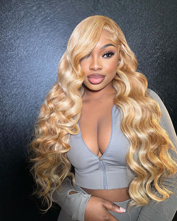 Minice Blonde 613 Body Wave 13x4 Pre-Bleached Pre-Plucked