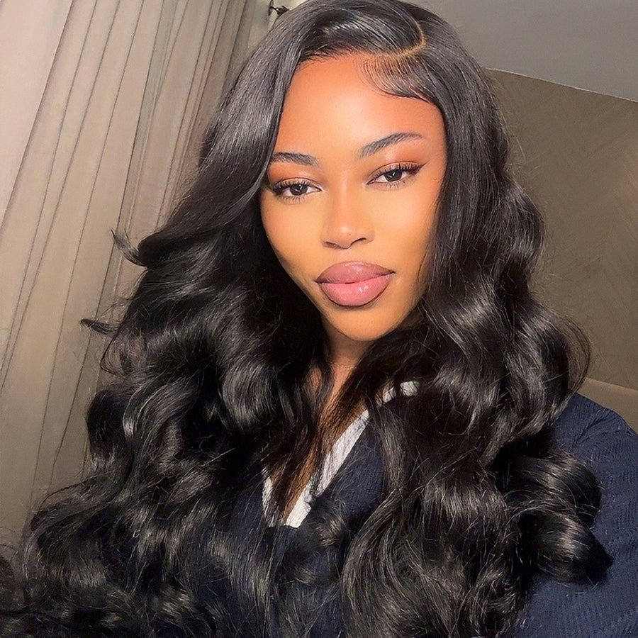 Minice Pre-Cut Lace Body Wave 6x4.6 Glueless Lace Wigs Body Wave Human Hair