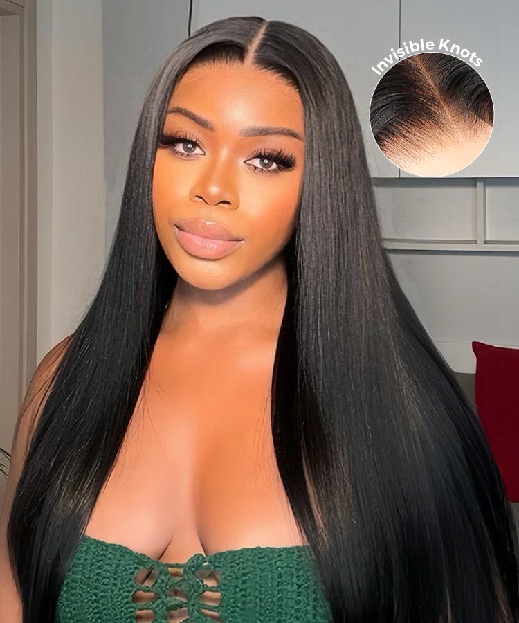 Minice Ready To Go Glueless Straight Pre-cut Pre-pulled Pre-bleached Wig