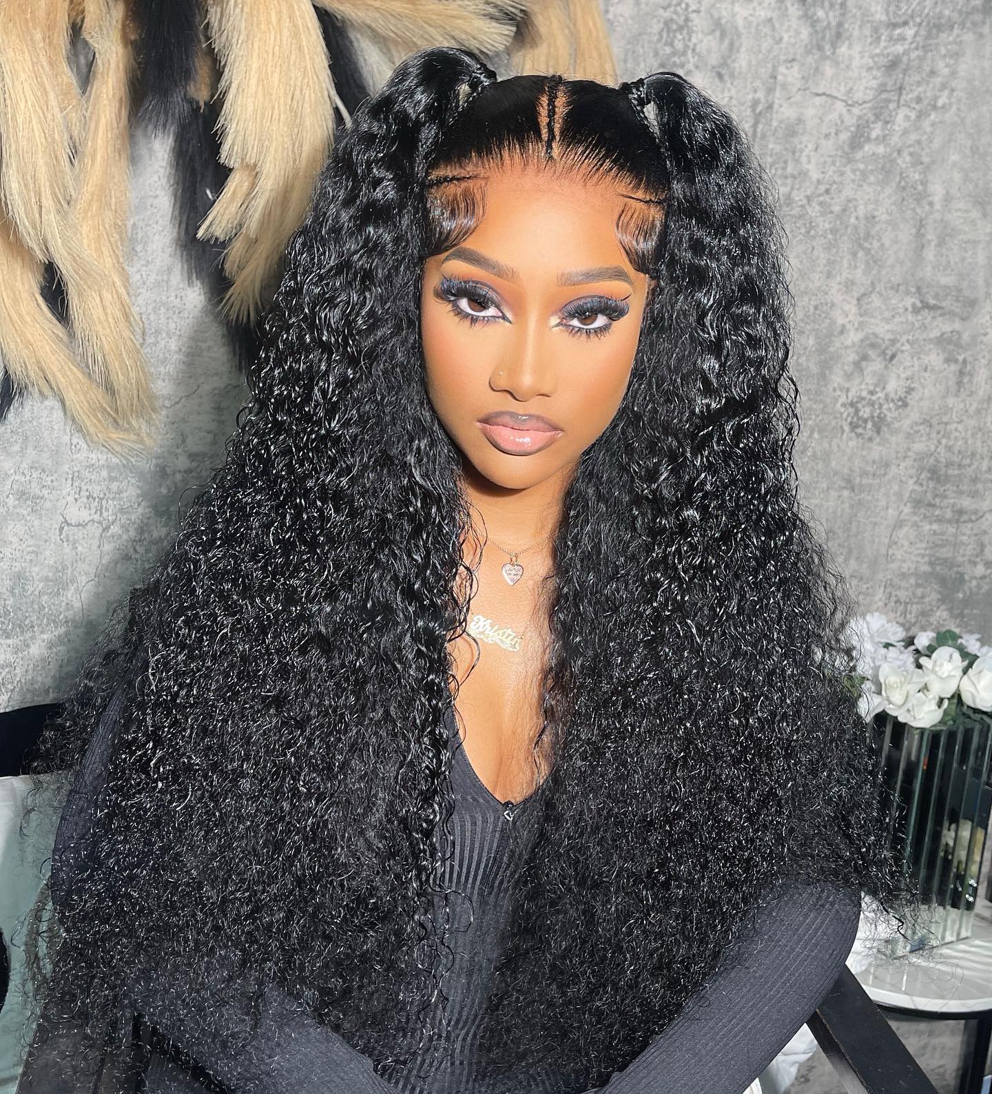 Minice Pre-Everything 13x6 Max Free Section Water Wave Wig Transparent Lace Ear-to-Ear