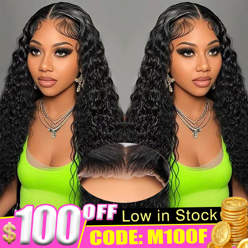 Code:M100F | Minice 6X6 Lace Wear Go Glueless Water Wave Human Hair Wigs | Super Sale